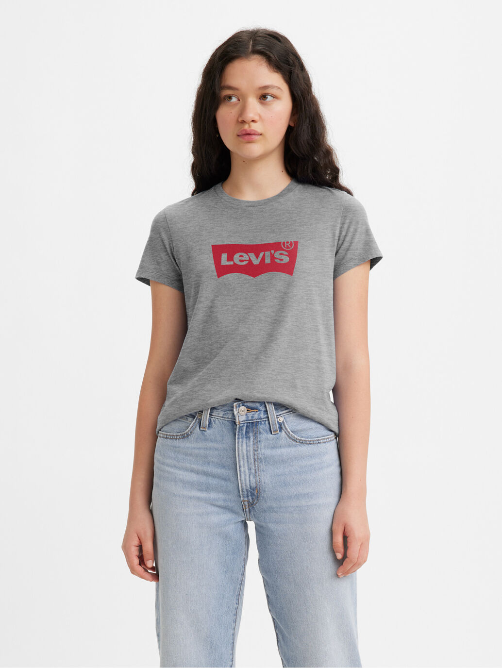 Levis grey deals t shirt women's